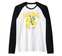 Fresh Citrus Lemon Fruit Amalfi Coast Italy Capri Lemons Maglia con Maniche Raglan