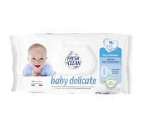 Fresh & Clean - Salviettine per Neonato Baby Delicate, Tessuto maxi spessore, Extra Delicate Senza Alcool, Morbidezza ed Assorbenza, 72 pezzi