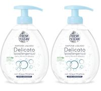 Fresh & Clean - Sapone Liquido Mani Delicato, con Acqua Micellare, Ipoallergenico anche per Pelli Sensibili, 300 ml (Confezione da 2)