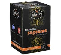 Fresh Coco Carbone Naturale 1 kg Rotondo Unflavored Solid Fire Fuel per Kaloud Lotus e Riscaldatori Compatibili