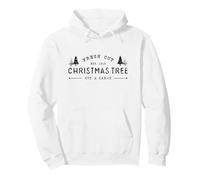 Fresh Cut Christmas Tree, Pine Retro Vintage Graphic Xmas Felpa con Cappuccio