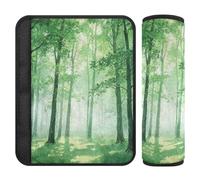 Fresh Forests Green Trees - 2 cuscinetti per cintura di sicurezza, per cintura di sicurezza, per fermare il taglio del collo, copertura per cintura di sicurezza per auto