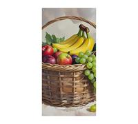 Fresh Fruits in the Basket, copertura per porta primaverile estiva da appendere, cartello per portico, per esterni, stagionali, vacanze, cortile, decorazione per porta d'ingresso e portico