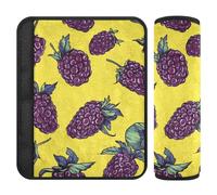 Fresh Gelso Frutta Giallo 2 pz Automotive cintura di sicurezza Pads Rilasciare lo Stress al collo e alle spalle per il camion forro para cinturon de seguridad