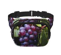 Fresh Grapes - Marsupio multifunzione con stampa, unisex, alla moda, da viaggio, per sport