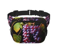Fresh Grapes - Marsupio multifunzione con stampa, unisex, alla moda, da viaggio, per sport