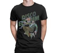 Fresh Grauitational Men T-Shirt Disco Elysium Vintage Tees Short Sleeve Kitsuragi Rpg Game T Shirts Crewneck Clothes Gift Black 3XL Black 3XL
