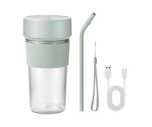 Fresh Juice Mini Fast Portable Blender - 350 ml Versatile Handheld Mini Personal Travel Blender | Efficient Straw Design Fruit Juice Mixer With 6 Blades For Travel, Sport, Gym