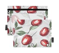 Fresh Jujube Fruit Silver Raccoglitore tascabile in plastica per raccoglitori a 3 fori sacchetti con impermeabile per studenti Ofhce forniture