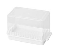 Fresh Keeping Box, Precision Block Butter Cutter, Storage Dish with Airtight Cover, Manual Wire Slicing Cheese Container, Measuring Keeper with Transparency, Pantry Organizer for Camping Travel 255g