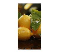 Fresh Lemon Door Cover Banner Party Decor Forniture Portico Appeso Banner Personalizzazione Festone Per Vacanze Compleanno Giardino Prato