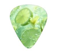 Fresh Lime set di plettri per chitarra, 3 diversi spessori, 12 pezzi per una varietà di strumenti
