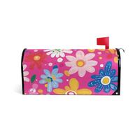 Fresh Little Flowers Peach Decorativo mailbox avvolge per l'estate carino natale casella di posta copre magnetico formato standard Caja de correos