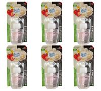 Fresh & More Rosa Bianca & Plumeria - Fragola 6 x 19ml Adatto Per Air Wick
