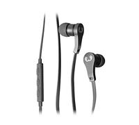 Fresh 'n Rebel Lace Earbuds, Auricolari In-Ear con Cavo, Telecomando e Microfono, Cavo piatto, Riduzione del Rumore, Compatibile iPhone e Android, Grigio Scuro Concrete
