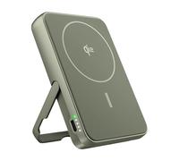 Fresh 'n Rebel Power Bank Magnetico Wireless 10000mAh - Compatibile con MagSafe - Qi2 - Ricarica Rapida 15W - Caricatore Portatile per iPhone 17/16/15/14/13/12 & Dispositivi Android Qi (Dried Green)