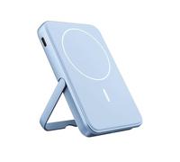 Fresh 'n Rebel Powerbank Magnetico Senza Fili 5000mAh, compatibile con MagSafe, Ricarica Rapida PD 20W, porta USB-C (in/Out), per iPhone 16/15/14/13/12, Portatile, con Supporto