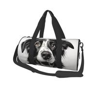 Fresh Peacock Round Travel Duffel Bag - Grande capacità durevole borsa da trasporto per vacanze, palestra, brevi viaggi, Border Collie., Taglia unica