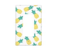 Fresh Pineapple - Placca da parete a 1 banda, misura media, 12,7 x 7,6 cm, copertura decorativa per interruttore della luce, in policarbonato termoplastico