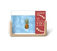 Fresh PineFruit, calendario da tavolo 2022, con immagine di frutta tropicale, 12 mesi