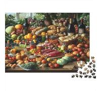 Fresh Produce-Organic Market Style Puzzle Impossible 1000 Pezzi Decorazione Per La Casa. Rilassamento E Intelligence Per Adulti E Ragazzi Da 14 Anni 52x38cm/1000pcs