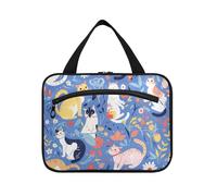 Fresh Spring Colorful Cats Hanging Travel Bag per gli uomini con gancio, borsa multifunzionale di design per il trucco per papà palestra envase para Perfume de L
