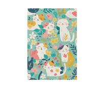 Fresh Spring Colorful Cats Yard Bandiere per Giardino Ringraziamento banner per la decorazione esterna 28x40 double sided
