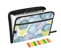 Fresh Spring Semplice Fiori Colorati File Organizer 13 Tasche A4 Formato Lettera con Chiusura a Cerniera per Forniture per Ufficio Cartella con Divisori expando