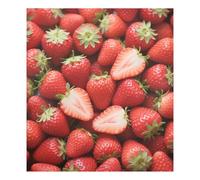 Fresh Strawberry Fruits - Copri lavastoviglie magnetico riutilizzabile per porta del frigorifero, decorazione per le vacanze, 58,4 x 66 cm