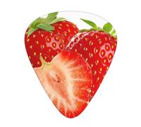 Fresh Strawberry - Plettri per chitarra, 12 pezzi, per ukulele e basso, accessori