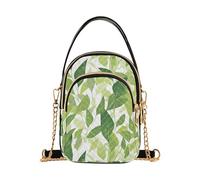 Fresh Summer Green Leaves borse a tracolla alla moda per le donne con multi tasche borse per le donne per le signore