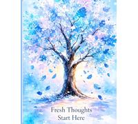 Fresh Thoughts Start Here: A Journal for Daily Writing, Reflection, Ideas and Inspiration | 120 Ruled Pages Notebook