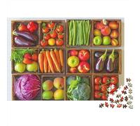 Fresh Vegetables Box Puzzle 1000 Pezzi Cartone Resistente Per Adulti & Bambini 12+, Puzzle Antistress, Decorazione Murale, Relax Definitivo Per Tempo Familiare 70x50cm/1000pcs