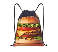 Fresh Vegetables Titolo: Borsone leggero con coulisse, impermeabile, pieghevole, con tracolla regolabile, ideale per sport, yoga, viaggi e scuola, Nero , M