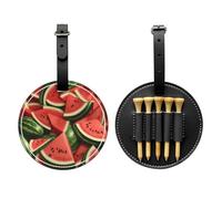 Fresh Watermelons - Borsa portaoggetti per tee da golf con stampa di angurie, solo per uomini, in poliuretano resistente, facile da trasportare, migliora l'esperienza di golf