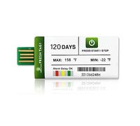 Freshliance 20 pacchetti USB Temperature Data Logger Recorder with PDF and CSV Report 129600 Points High Accuracy Cover 120days Single Trip Cold Chain Fresh Tag 1