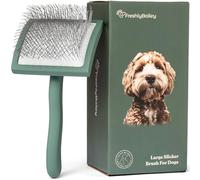 Freshly Bailey Spazzola per scarabocchiare per cappotti Goldendoodle, barboncini e labradoodle, il miglior slicker per cani con capelli mossi e ricci - Districa e lanugina come un professionista