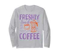 Freshly Boo'd Coffee Halloween Ghost Pumpkin Spice Latte Maglia a Manica