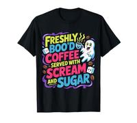 Freshly Boo'd Coffee Served with Scream And Sugar |- Maglietta