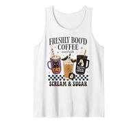Freshly Boo'd Coffee - Tazza Divertente per Halloween, Motivo: Gatto e Pipistrello Canotta