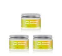 Freshly Cosmetics Caring Microbiome Pack 3 - Deodorante naturale senza alluminio e alcool, 40 ml
