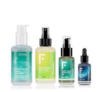 Freshly Cosmetics Routine viso completa oil-free per pelle mista e grassa Shine Control Pack. 100 ml, 100 ml, 50 ml, 30 ml