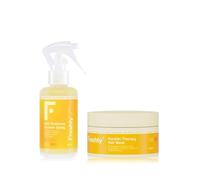 Freshly - Keratin Strength & Repair Pack - Routine Capillare Naturale per Capelli Danneggiati - Maschera Riparatrice + Spray Districante - Con Cheratina Vegana Biomimetica - 99% Naturale