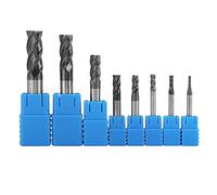 Fresi Rotanti CNC 2-12mm 8 Pz da Frese in Acciaio Tungsteno per Macchine CNC