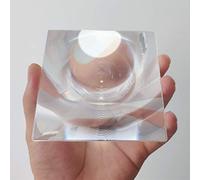 Fresnel Lente d'ingrandimento 100x100mm, Lunghezza focale 50mm, Acrilico Ultrathin Lente per Fisica Aula, Riscaldamento Solare, Accendifuoco, Ingrandimento