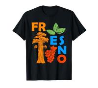 Fresno California Souvenir Uomini Sequoia Albero Fresno Maglietta