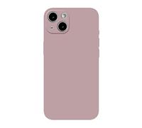 Fresnour Adatto per iPhone 13 da 6,1 pollici, cover bumper trasparente, resistente ai graffi (rosa acceso)