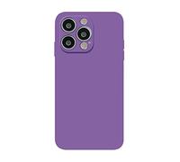 Fresnour Adatto per iPhone 13 Pro 6,1 pollici, cover bumper trasparente, resistente ai graffi (viola)