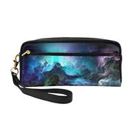 FRESQA Mini trousse portatile con stampa di fiori colorati, versatile e compatta, perfetta per i tuoi oggetti essenziali, Spazio Universo Grafica 3D, Taglia unica