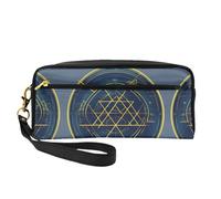 FRESQA Mini trousse portatile con stampa di papaveri, versatile e compatta, perfetta per i tuoi oggetti essenziali, Calcolo della geometria matematica, Taglia unica